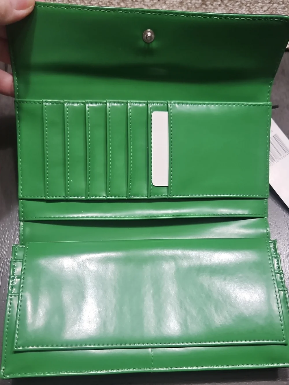 DKNY Green Patent Leather Wallet